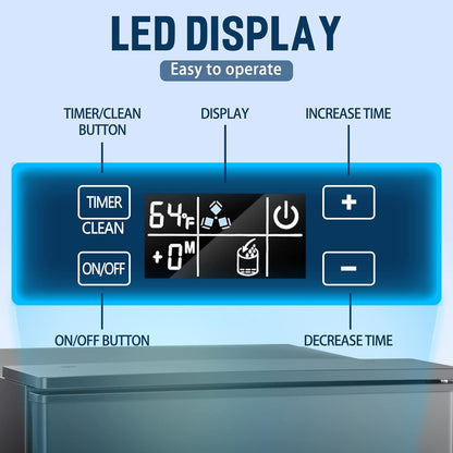 Antarctic Star Ice Maker Ice Scoop Handle Water Inlet Pipe Draining Pipe Quick Connector - Z5836F-black