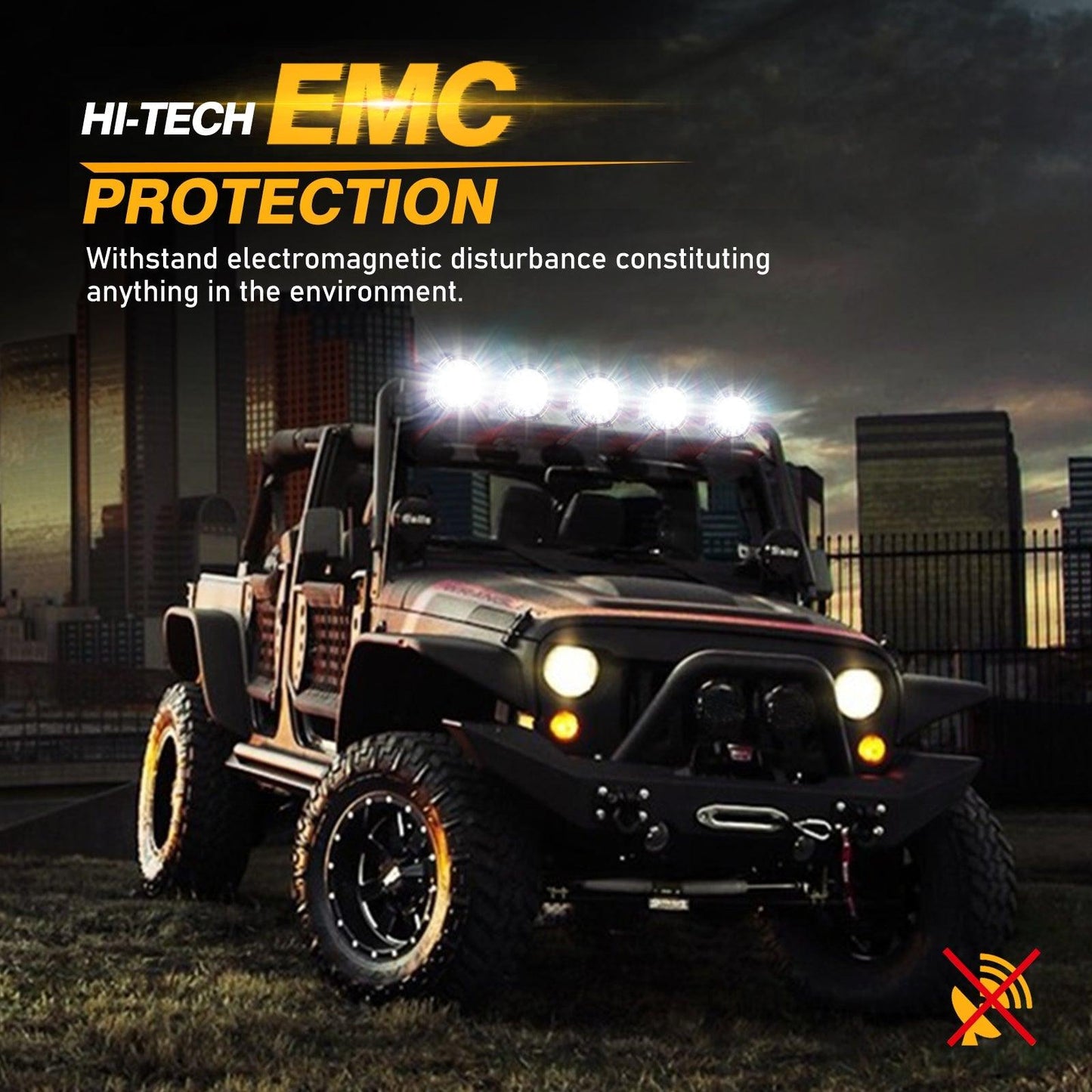 Auxbeam (2pcs/4pcs set) 7 Inch 230W 33332LM 360-PRO Series Custom Lens Offroad LED Driving Lights for 2008 Chevy Silverado 1500 Chevy Silverado 2500 3500 - GP00008379