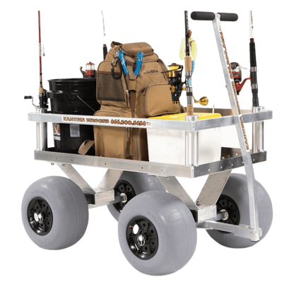 Alumacart Calypso Cruiser Rust Resistant Beach and Fishing Wagon with Rod Holders New