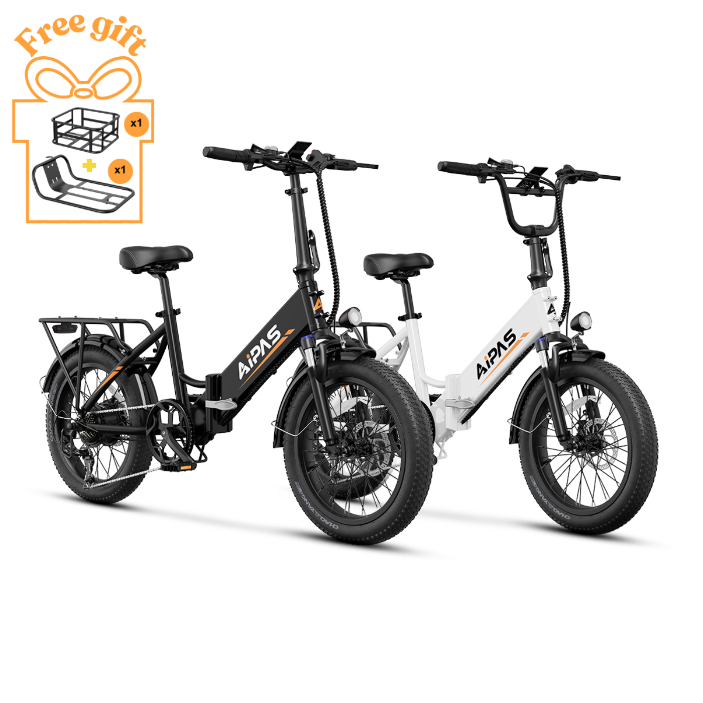 Aipas Ebike Combo Sale A2*2 - Aipas-A2combo-Black+White