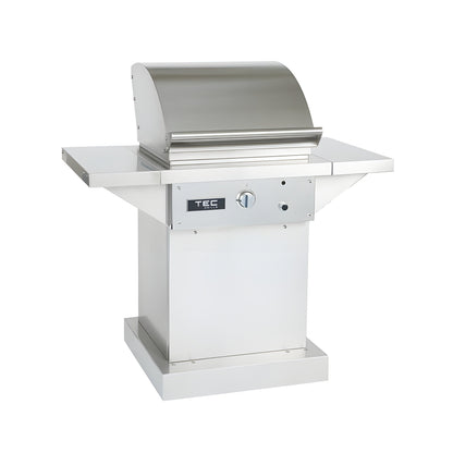 TEC Grills 26" Sterling Patio On Stainless Pedestal With Side Shelves (46") - STPFR1LPPED