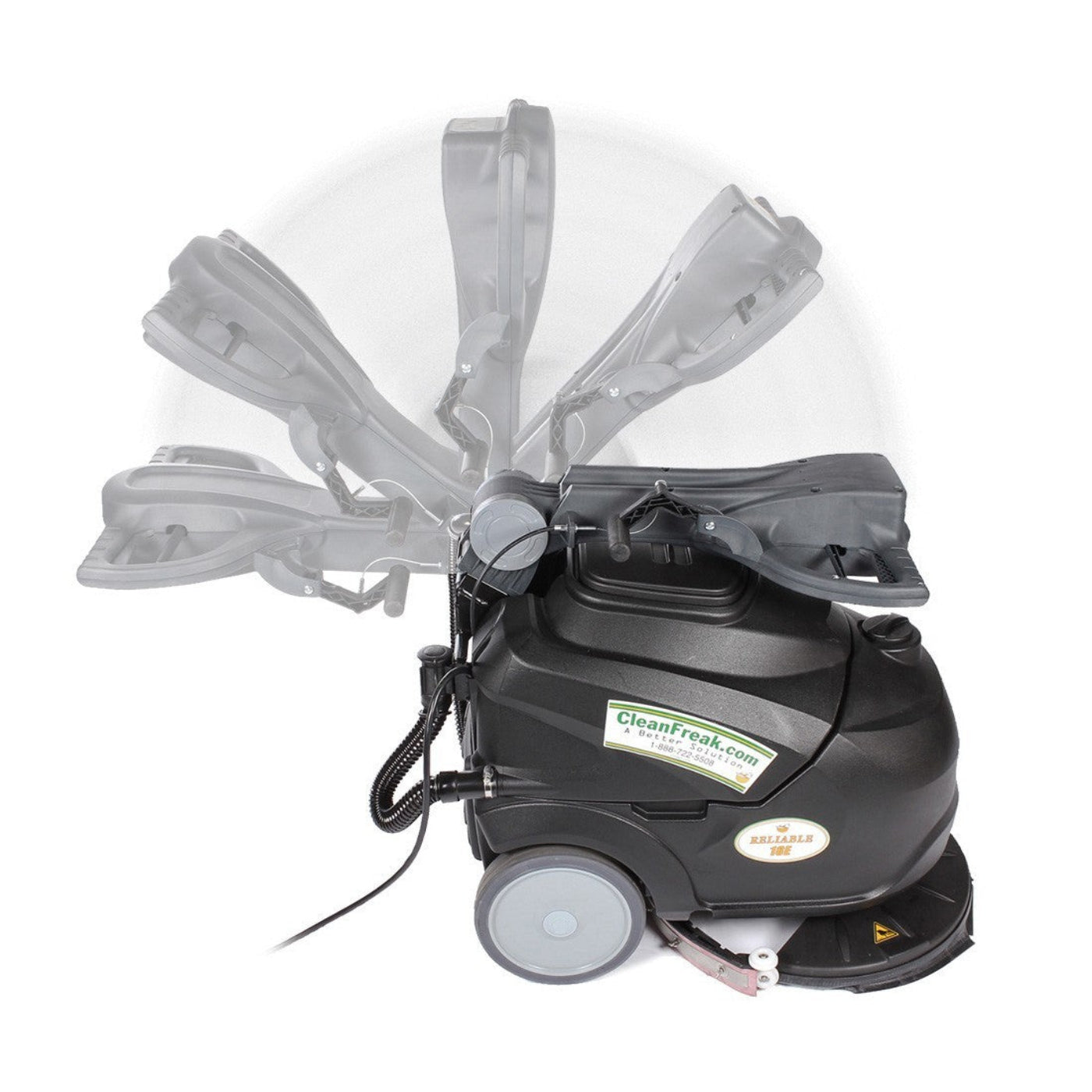 CleanFreak 18" Reliable 18E Electric Auto Scrubber w/ Nylon Brush - 8 Gallons - IES-18E-CF