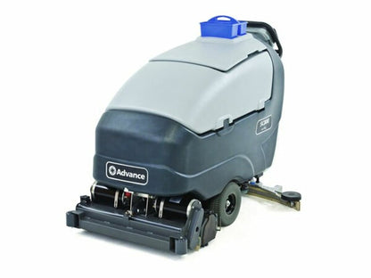Advance Demo Unit Advance SC750  28" Walk Behind Cylindrical Floor Sweeper-Scrubber  Battery  Self Propel  Low Hours