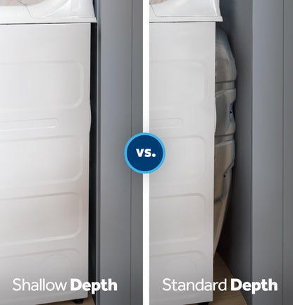 GE APPLIANCES GTX38GASWWS GE(R) 6.2 cu. ft. Capacity Gas Dryer with Up To 120 ft. Venting and Shallow Depth​ - GTX38GASWWS-KT