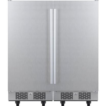 Avallon 30 Inch Wide 6.7 Cu. Ft. Outdoor Side by Side Refrigerator - AFR152ODSS - AFR152ODSS