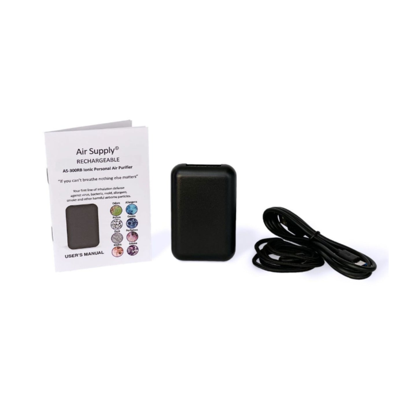 Wein Air Supply® Rechargeable AS-300RB Wearable Ionic Air Purifier