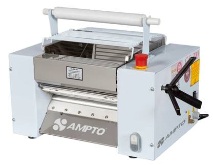 AMPTO Dough Roller & Sheeter table top. 12'' roll width. 4.5 lbs dough capacity. 66 rpm - CL-300SL