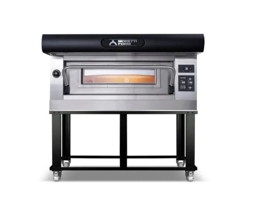 AMPTO Electric Pizza Oven Amalfi 46'' x 44'' x 7'' (Chamber) 208/240/60/3 - 1 Deck with tray guide base - AMALFI D1