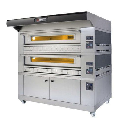 AMPTO Gas Pizza Oven P150G 58'' x 34'' x 7'' (Chamber) 2 Decks w/proofer - P150G A2