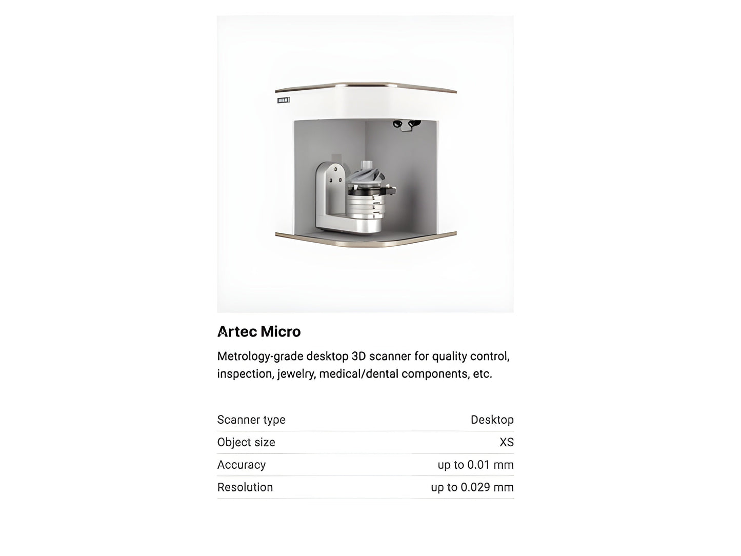 Artec Micro 3D Scanner