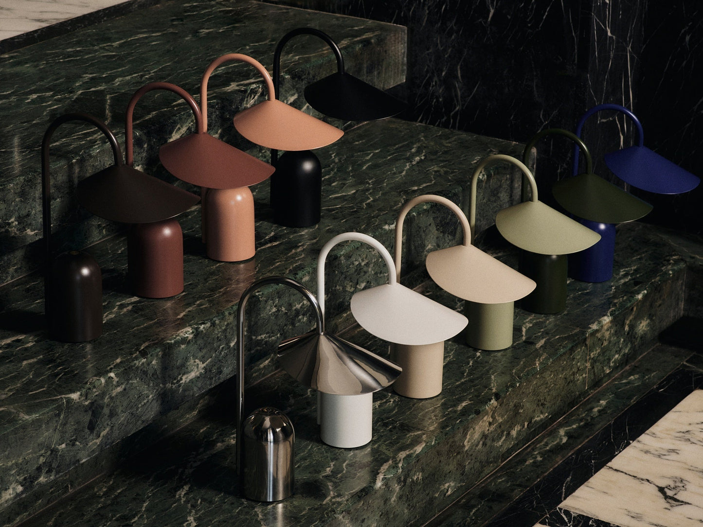 Arum Portable Lamp - Stainless Steel