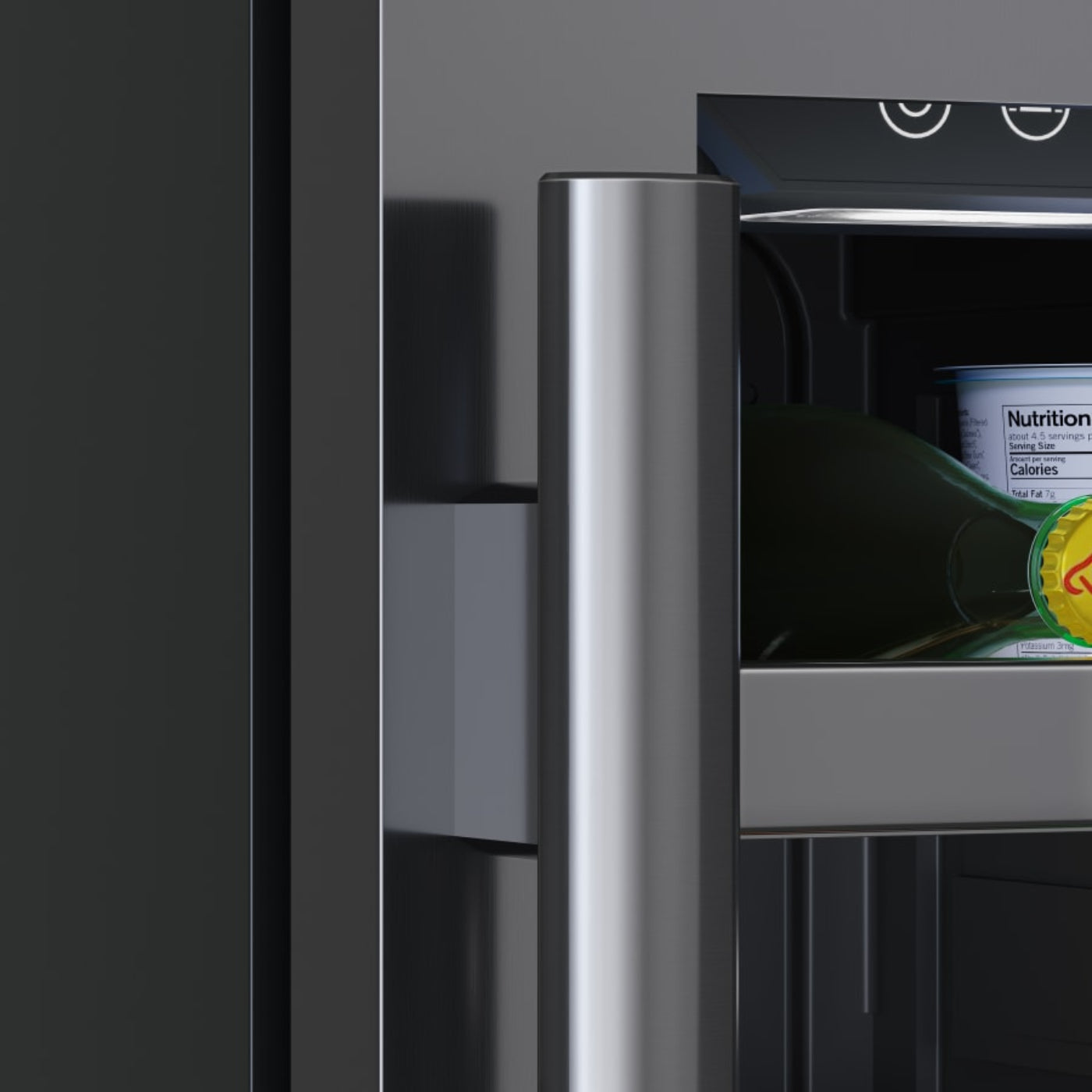 Avallon 15 Inch Wide 83 Can Capacity Undercounter Beverage Cooler - ABR152BLSS - ABR152BLSS