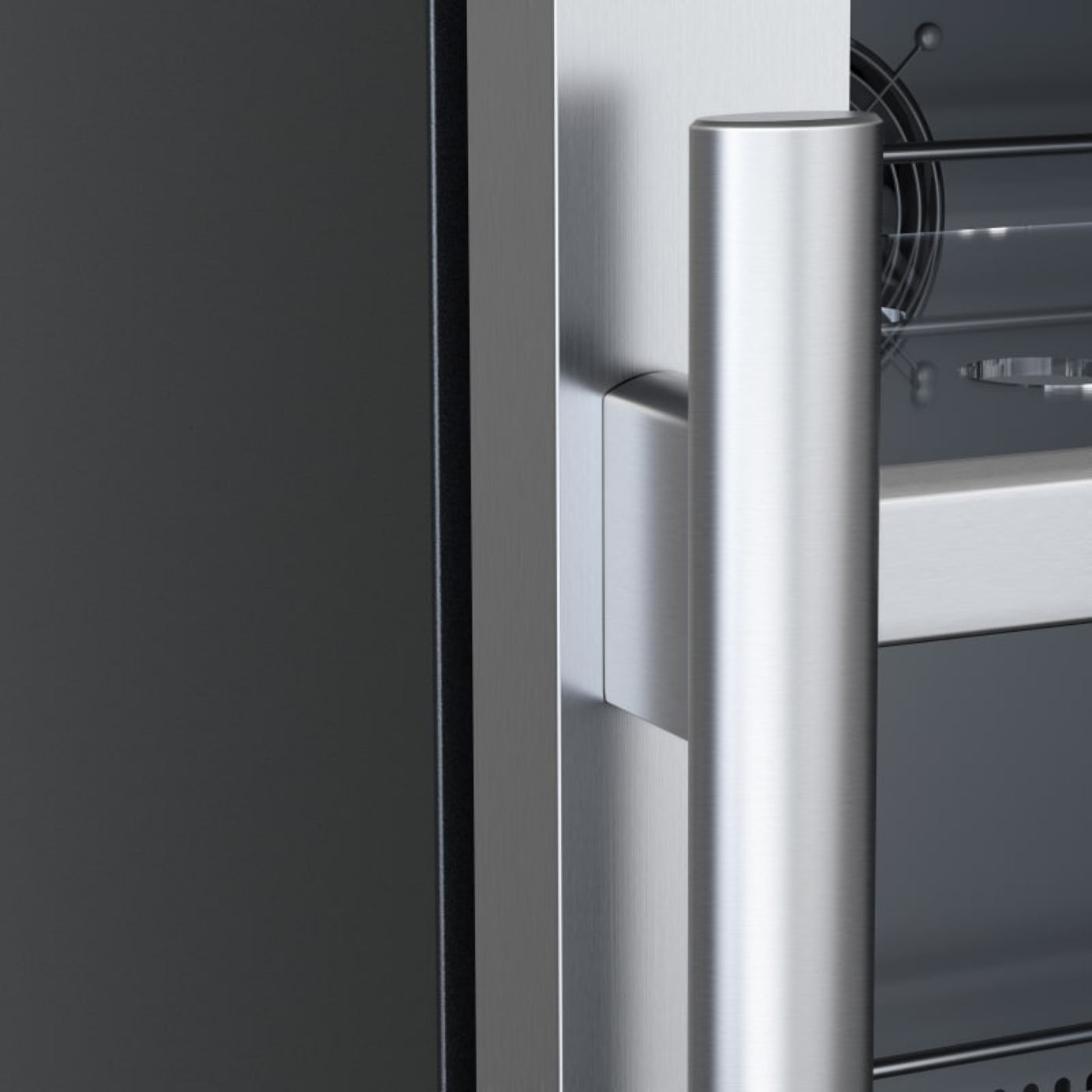 Avallon 15 Inch Wide 86 Can Beverage Center with LED Lighting - ABR152SGLH