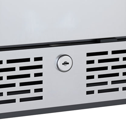 Avallon 15 Inch Wide 86 Can Beverage Center with LED Lighting - ABR152SGRH