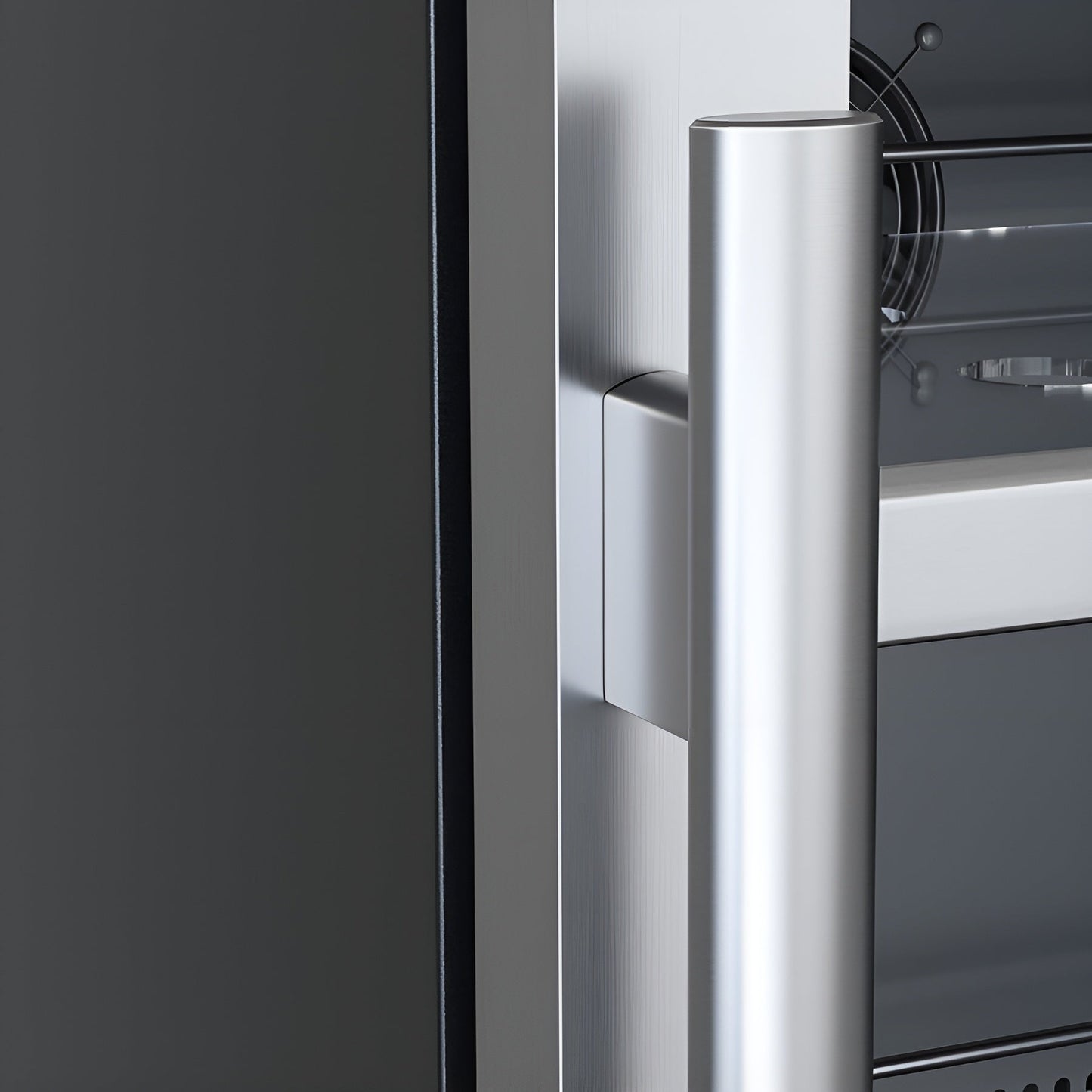 Avallon 24 Inch Wide 140 Can Energy Efficient Beverage Center with LED Lighting, Double Pane Glass, Touch Control Panel and Left Swing Door - ABR242PRGLH