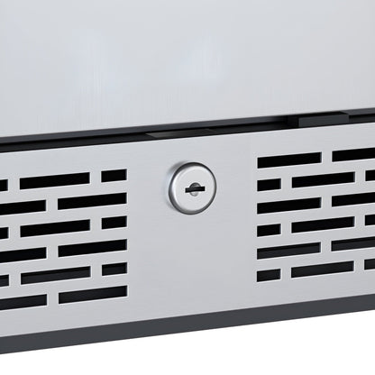 Avallon 24 Inch Wide 140 Can Energy Efficient Beverage Center with LED Lighting, Double Pane Glass, Touch Control Panel and Left Swing Door - ABR242SGLH