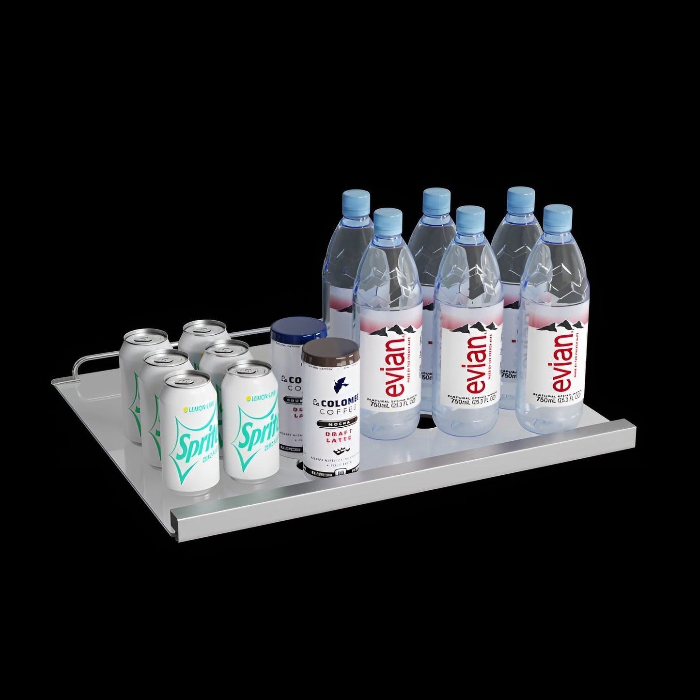 Avallon 24 Inch Wide 140 Can Energy Efficient Beverage Center with LED Lighting, Double Pane Glass, Touch Control Panel and Left Swing Door - ABR242SGLH