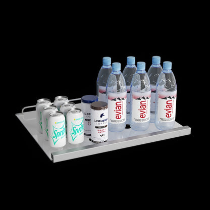 Avallon 24 Inch Wide 140 Can Energy Efficient Beverage Center with LED Lighting, Double Pane Glass, Touch Control Panel and Left Swing Door - ABR242PRGLH