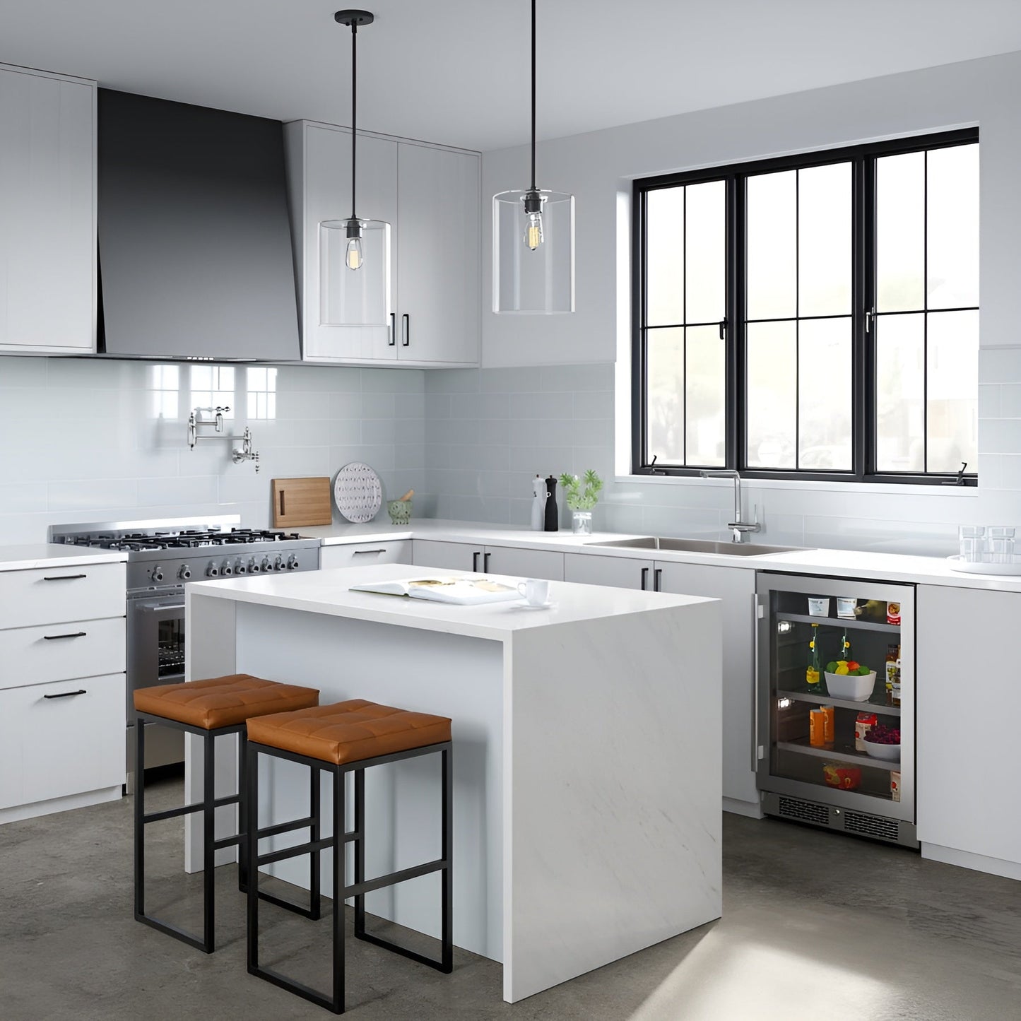 Avallon 24 Inch Wide 140 Can Energy Efficient Beverage Center with LED Lighting, Double Pane Glass, Touch Control Panel and Right Swing Door - ABR242PRGRH