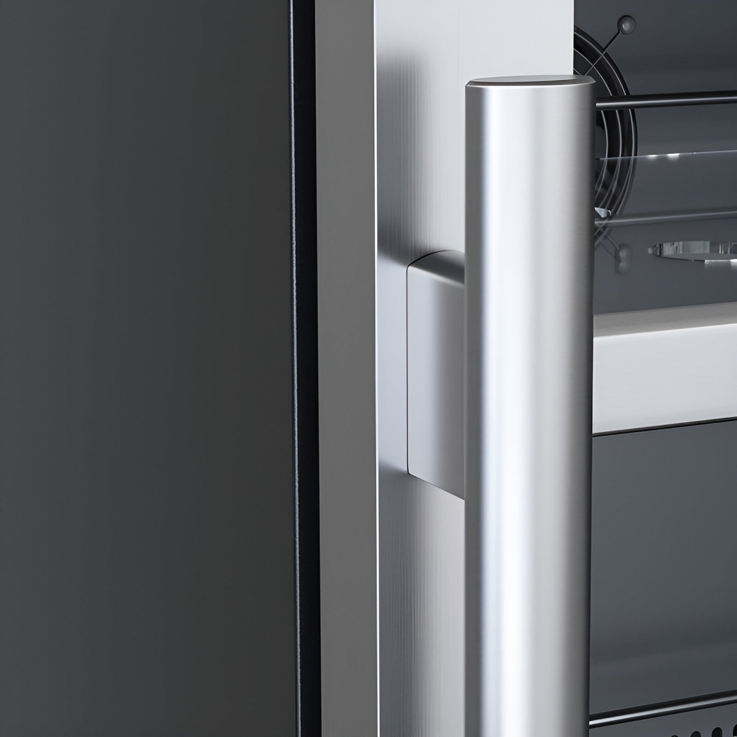 Avallon 24 Inch Wide 140 Can Energy Efficient Beverage Center with LED Lighting, Double Pane Glass, Touch Control Panel and Right Swing Door - ABR242SGRH