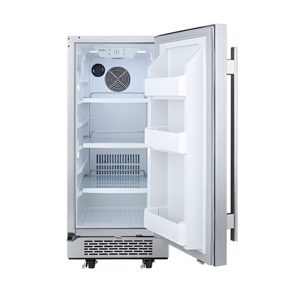 Avallon 15 Inch Wide 3.3 Cu.Ft. Energy Efficient Outdoor Approved Beverage Center with LED Lighting - AFR151SSODRH
