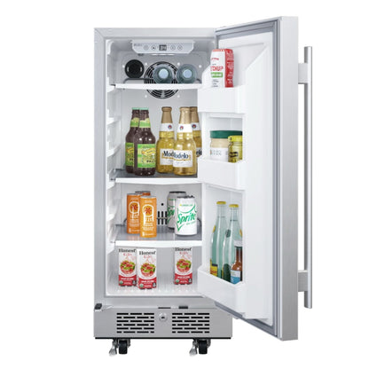 Avallon 30 Inch Wide 6.7 Cu. Ft. Outdoor Side by Side Refrigerator - AFR152ODSS - AFR152ODSS