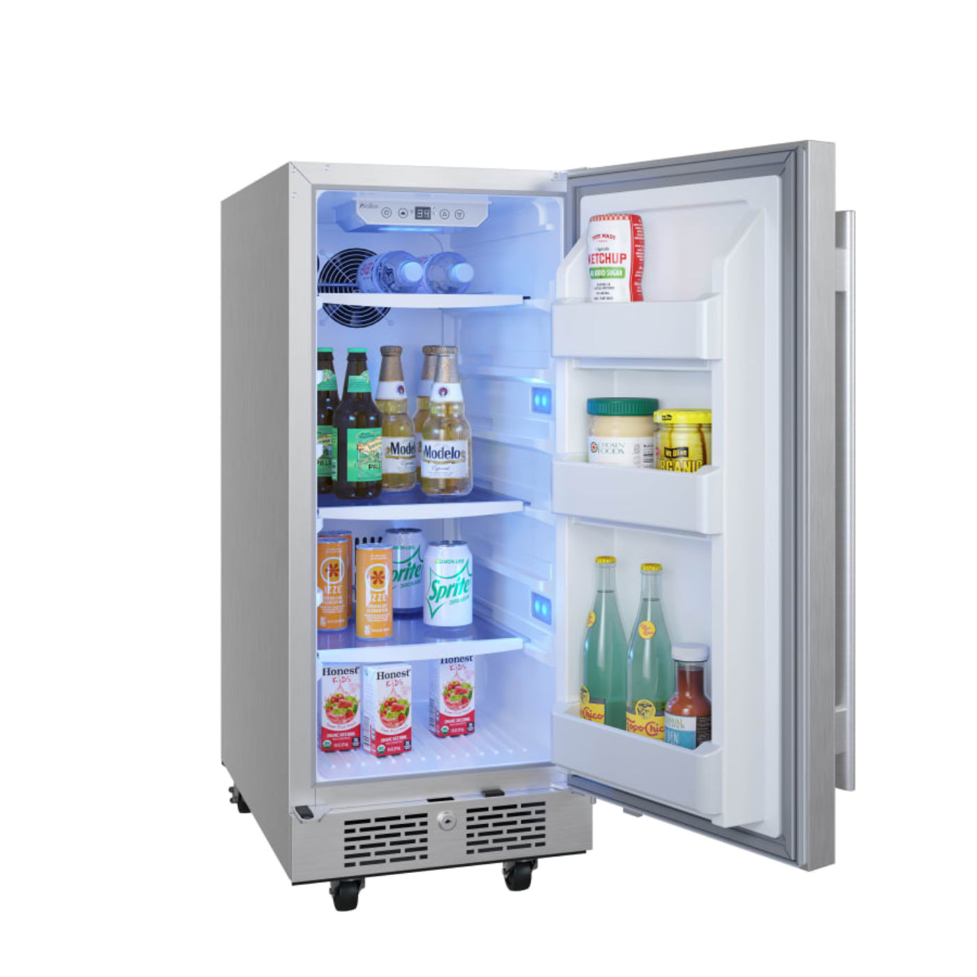 Avallon 30 Inch Wide 6.7 Cu. Ft. Outdoor Side by Side Refrigerator - AFR152ODSS - AFR152ODSS