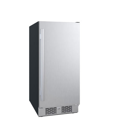 Avallon 15 Inch Wide 3.3 Cu. Ft. Compact Refrigerator with LED Lighting and Right Swing Door - AFR152SSRH