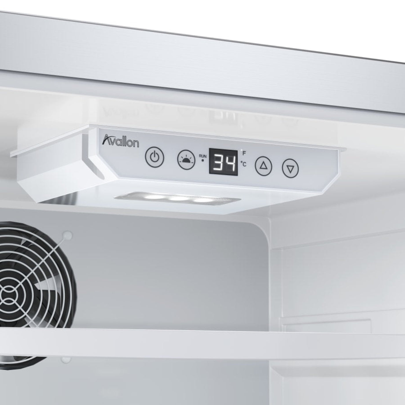 Avallon 24 Inch Wide 5.66 Cu. Ft. Built-In Compact Refrigerator with Left Hinge - AFR242SSLH