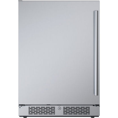 Avallon 24 Inch Wide 5.66 Cu. Ft. Built-In Compact Refrigerator with Left Hinge - AFR242SSLH