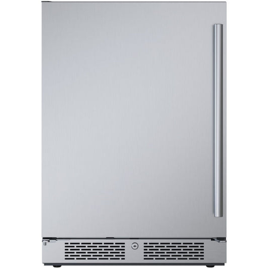 Avallon 24 Inch Wide 5.66 Cu. Ft. Built-In Compact Refrigerator with Left Hinge - AFR242SSLH