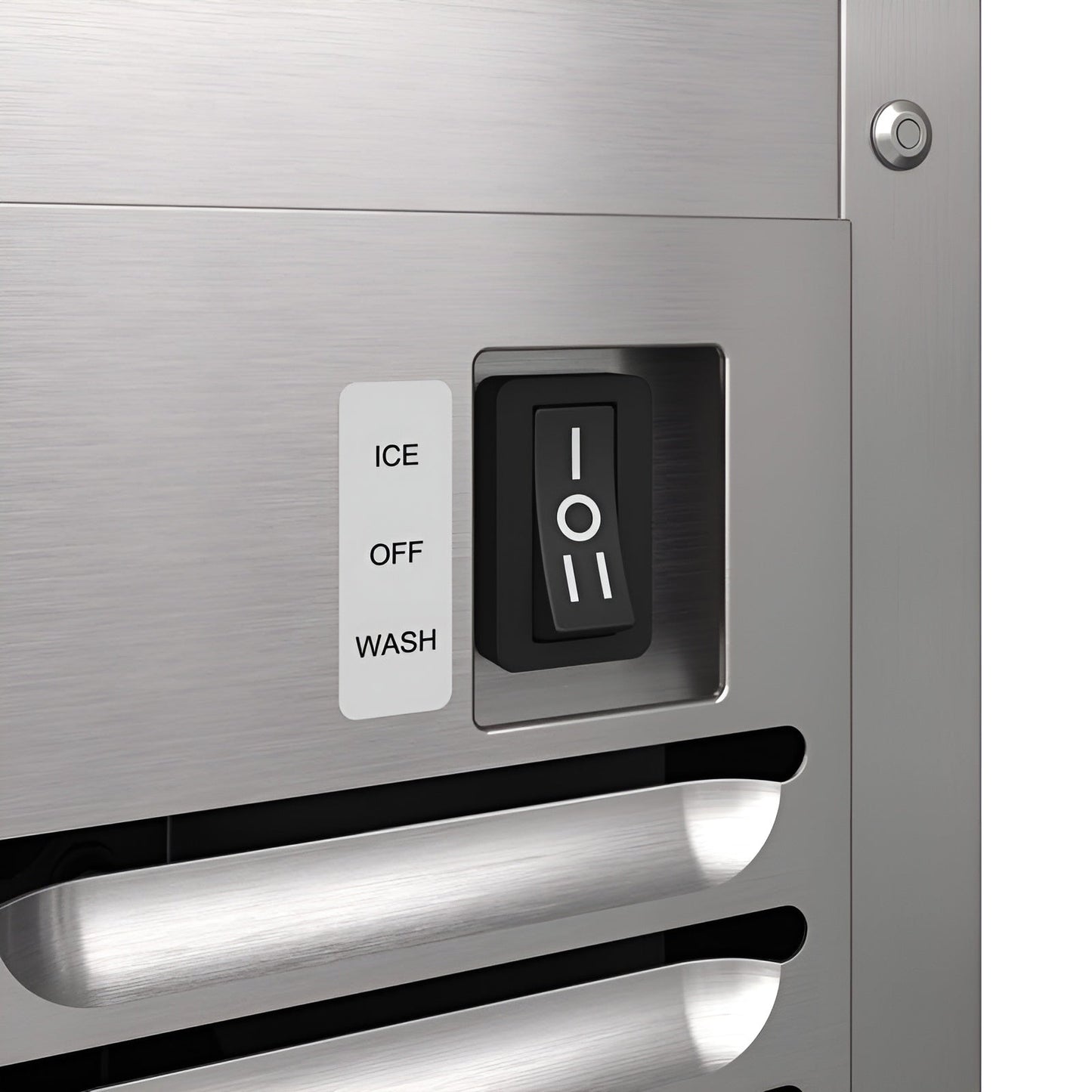 Avallon 15 Inch Wide 26 Lbs. Built-In / Free Standing Outdoor Ice Maker with 56 Lbs. Daily Ice Production and Factory Installed Pump - AIMG151PSSOLH