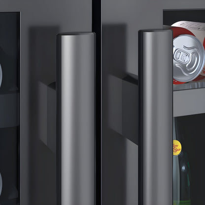 Avallon 24 Inch Wide 21 Bottle Capacity and 64 Can Capacity Undercounter Wine and Beverage Cooler - AWBC242GGFDBLSS