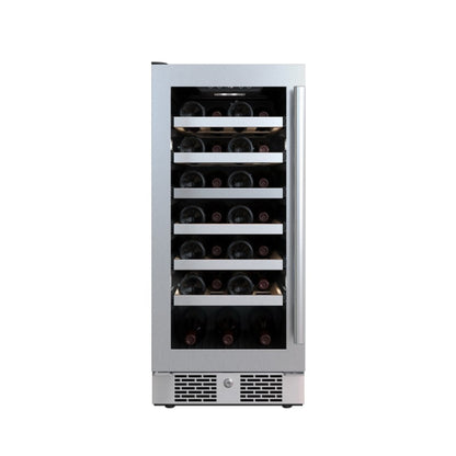 Avallon 15 Inch Wide 27 Bottle Capacity Single Zone Wine Cooler with Left Swing Door - AWC152SZLH