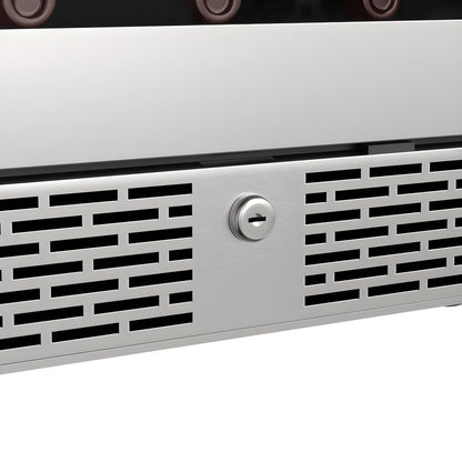 Avallon 24 Inch Wide 45 Bottle Capacity Dual Zone Wine Cooler with Left Swing Door - AWC242DZLH