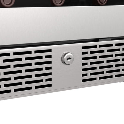 Avallon 24 Inch Wide 42 Bottle Capacity French Door Wine Cooler with LED Lighting - AWC242FD