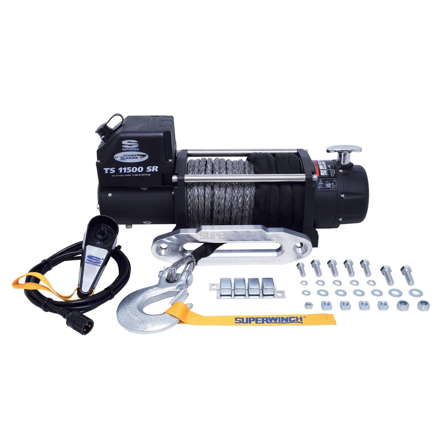 Superwinch Tiger Shark 11500SR Synthetic Rope Winch - 1511201