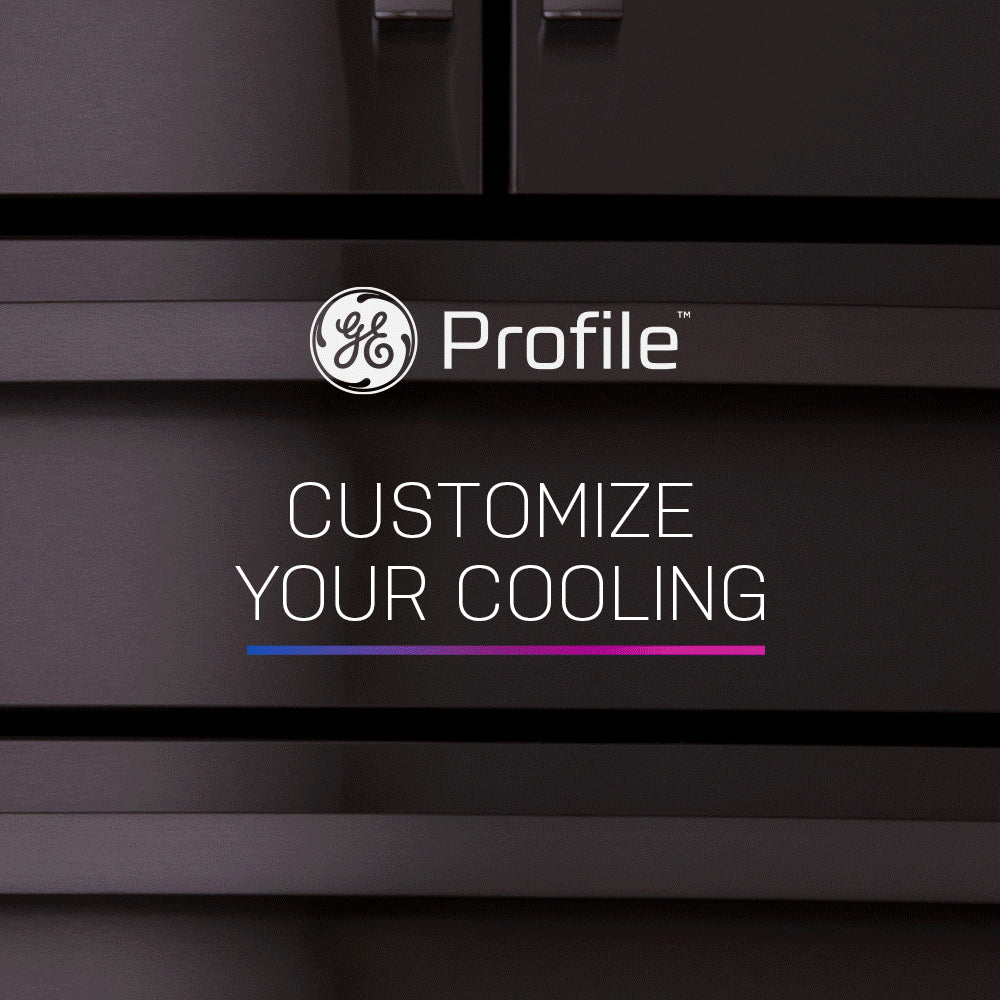 GE 23.2 Cu. Ft. Smart 4-Door French-Door Fridge, Counter-Depth - PJE23BYWFS-KT