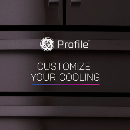 GE 23.2 Cu. Ft. Smart 4-Door French-Door Fridge, Counter-Depth - PJE23BYWFS-KT