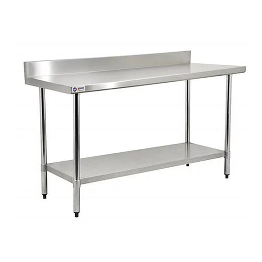 Chef AAA Commercial Work Table Stainless Steel Size 36"x30"x34" w/ 4" Backsplash - SSWT3036