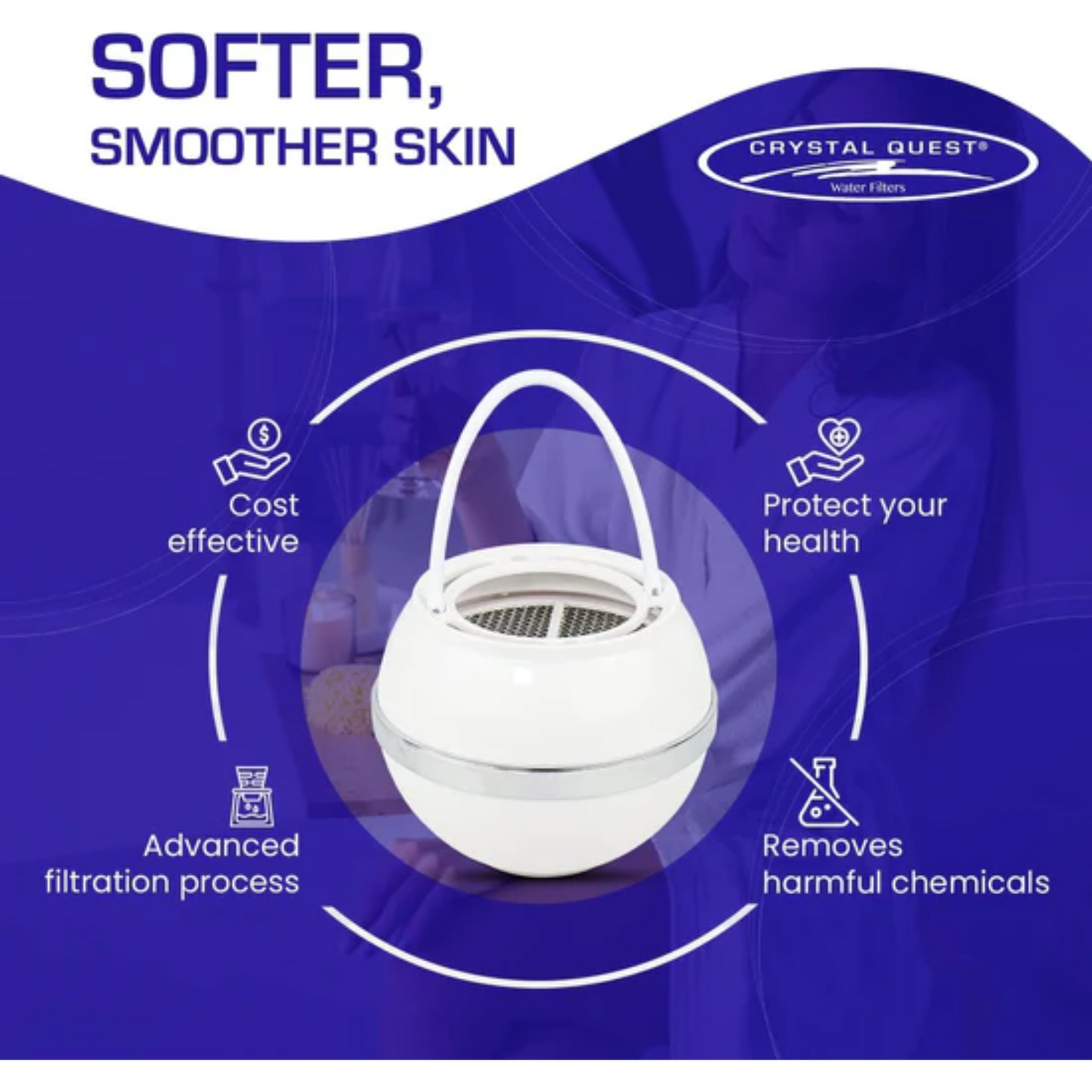 Crystal Quest Bath Ball Filter