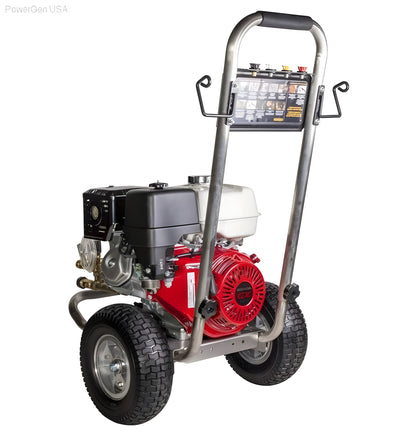 BE Power 4200 PSI  3.9 GPM Gas Pressure Washer with Honda GX390 Engine and CAT Triplex Pump - PowerGen USA - B4213HSJ