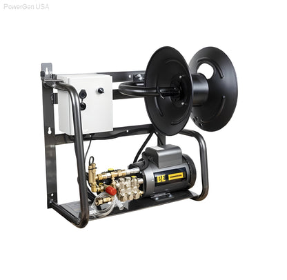 BE Power Equipment 1500 PSI 2.0 GPM Wall Mount Electric Pressure Washer with a Baldor Motor and General Triplex Pump - PowerGen USA - X-1520FW1GENH