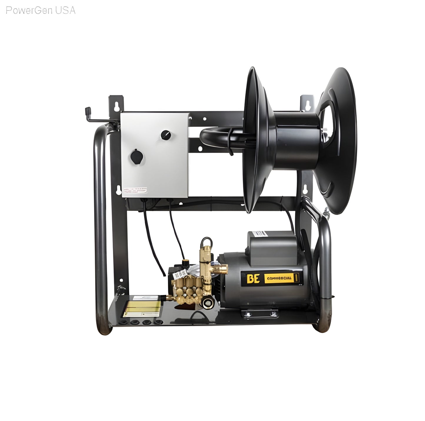 BE Power Equipment 1500 PSI 2.0 GPM Wall Mount Electric Pressure Washer with a Baldor Motor and General Triplex Pump - PowerGen USA - X-1520FW1GENH