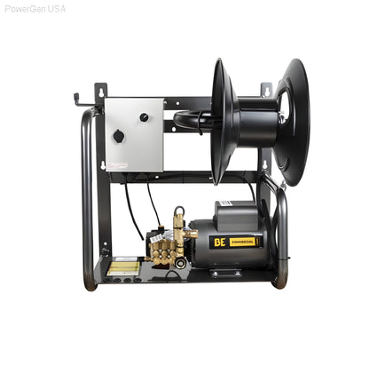 BE Power Equipment 1500 PSI 2.0 GPM Wall Mount Electric Pressure Washer with a Baldor Motor and General Triplex Pump - PowerGen USA - X-1520FW1GENH