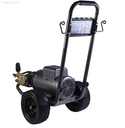 BE Power Equipment 2000 PSI 3.5 GPM Electric Pressure Washer with Baldor Motor and AR Triplex Pump - PowerGen USA - B205E34A