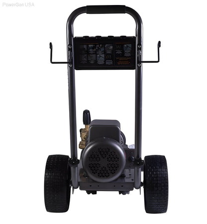 BE Power Equipment 2000 PSI 3.5 GPM Electric Pressure Washer with Baldor Motor and AR Triplex Pump - PowerGen USA - B205E34A