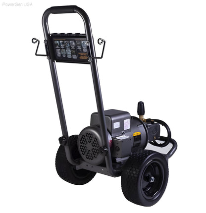 BE Power Equipment 2000 PSI 3.5 GPM Electric Pressure Washer with Baldor Motor and AR Triplex Pump - PowerGen USA - B205E34A