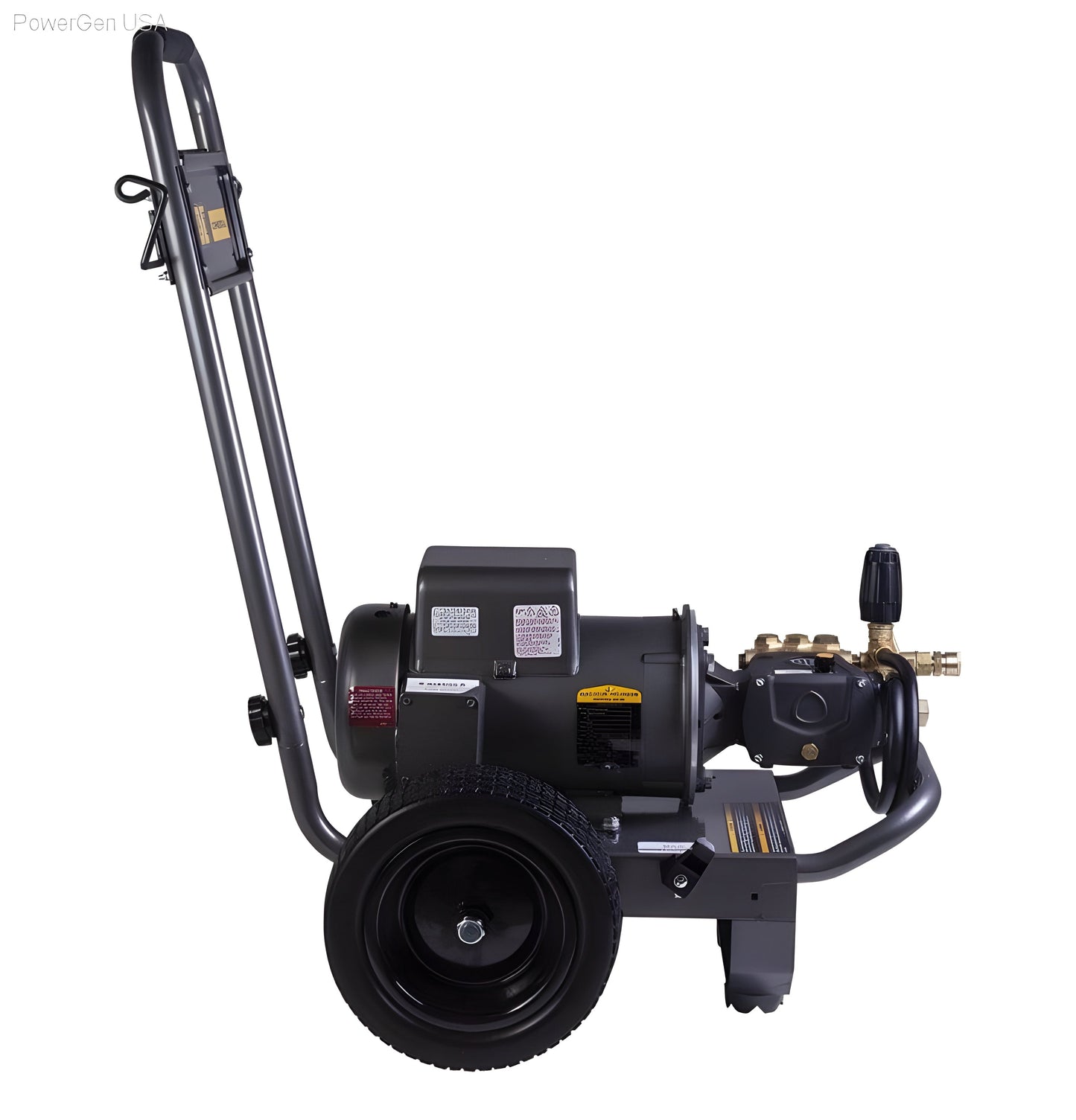 BE Power Equipment 2000 PSI 3.5 GPM Electric Pressure Washer with Baldor Motor and AR Triplex Pump - PowerGen USA - B205E34A