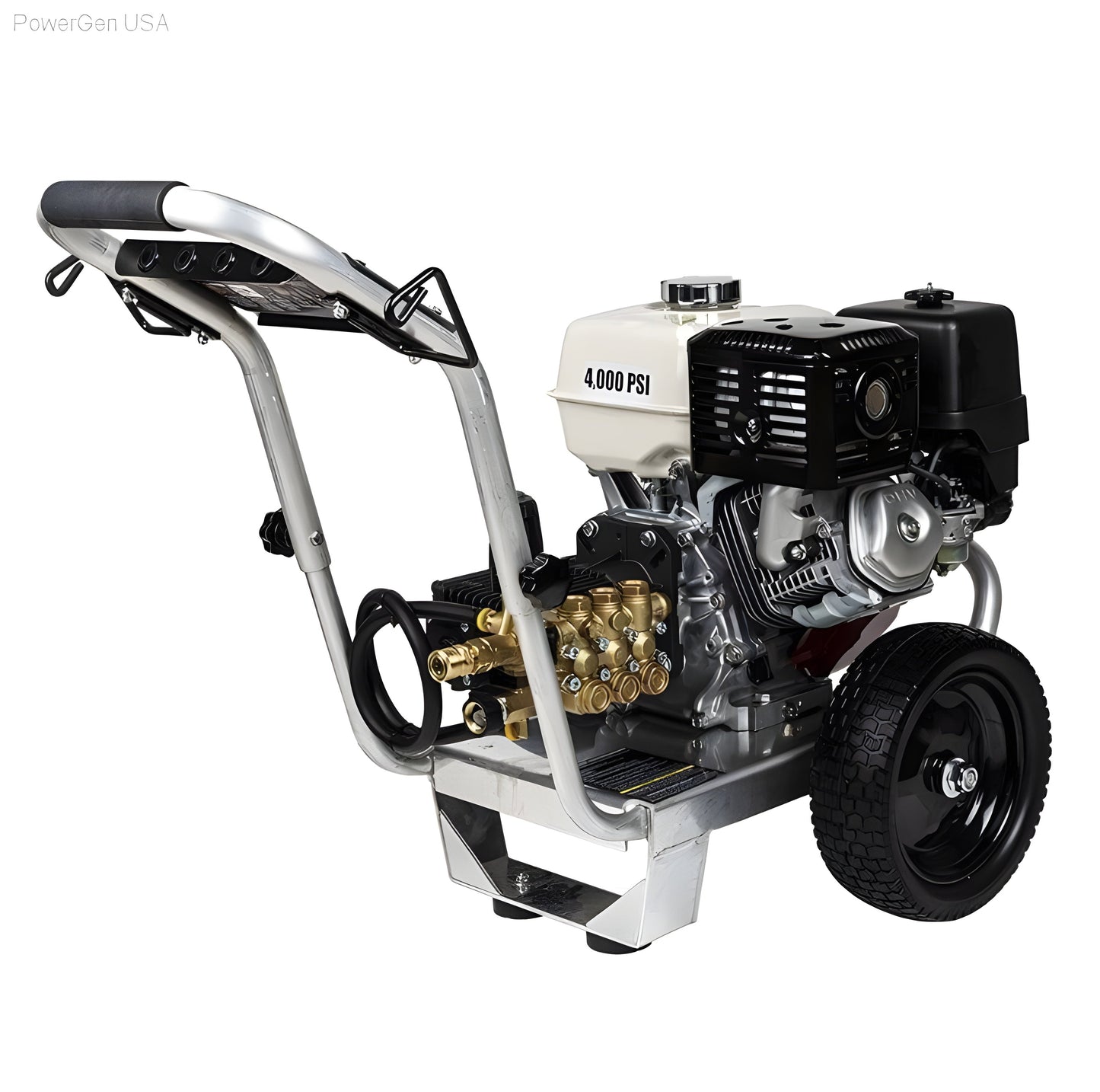 BE Power Equipment 2500 PSI  3.0 GPM Gas Pressure Washer with Honda GX200 Engine and General Triplex Pump - PowerGen USA - B2565HGS
